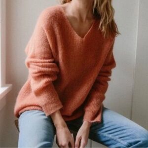 Jenni Kayne Mohair Cabin Sweater Rose XS